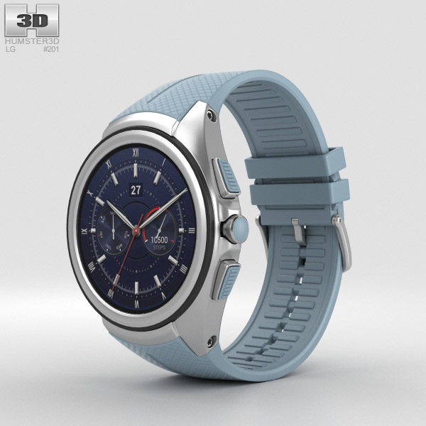 LG Watch Urbane 2nd Edition Opal Blue 3D модель