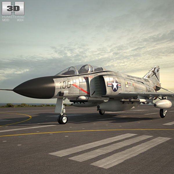 McDonnell Douglas F-4 Phantom II 3D 모델 