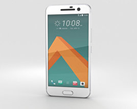 HTC 10 Glacier Silver (White Front) Modello 3D