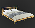 Wood Кровать Free 3D model
