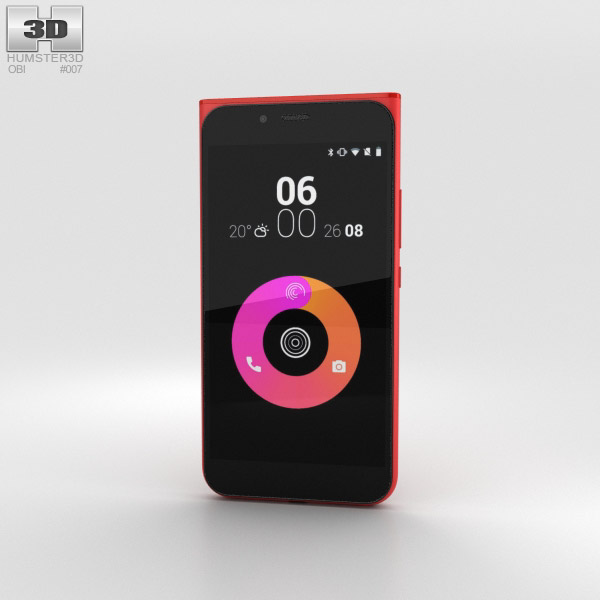 Obi Worldphone MV1 Red 3D model
