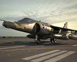 3D model of Hawker Siddeley Harrier