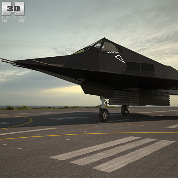 F-117夜鷹戰鬥攻擊機 3D模型