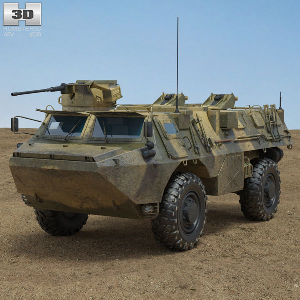 VAB Armoured Personnel Carrier 3D 모델 