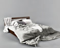Modern Bett Kostenloses 3D-Modell