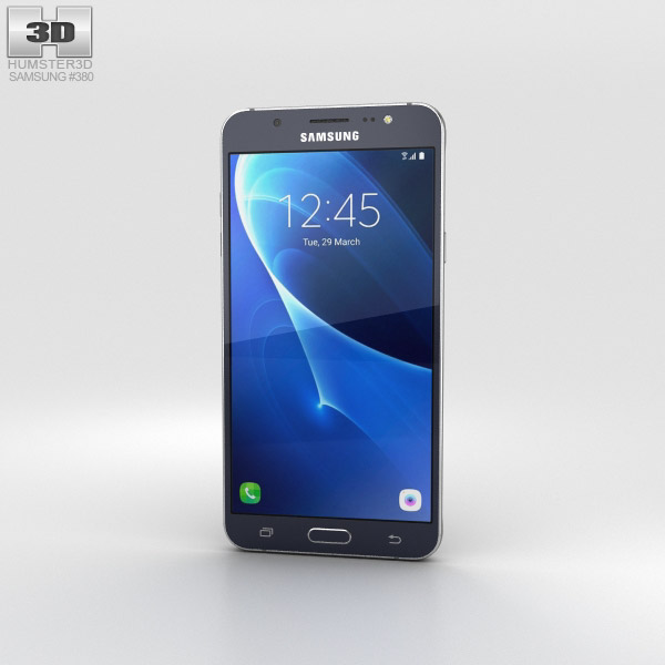 Samsung Galaxy J7 (2016) 黒 3Dモデル