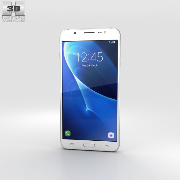 Samsung Galaxy J7 (2016) Blanc Modèle 3D