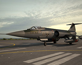 Lockheed F-104 Starfighter 3D model
