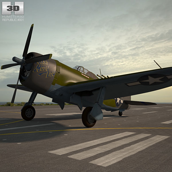 Republic P-47 Thunderbolt 3D model