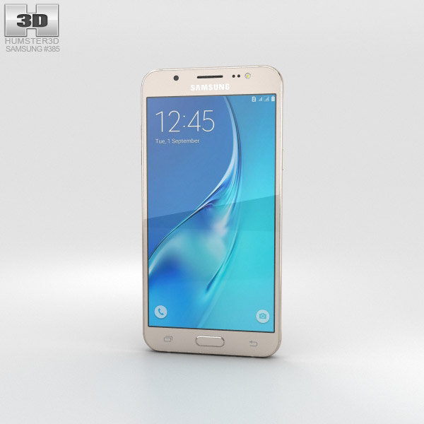Samsung Galaxy J5 (2016) Gold Modello 3D