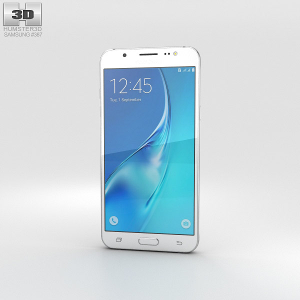 Samsung Galaxy J5 (2016) Blanc Modèle 3D