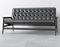 Schwarzes Sofa Kostenloses 3D-Modell