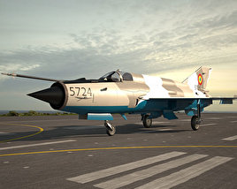 3D model of Mikoyan-Gurevich MiG-21
