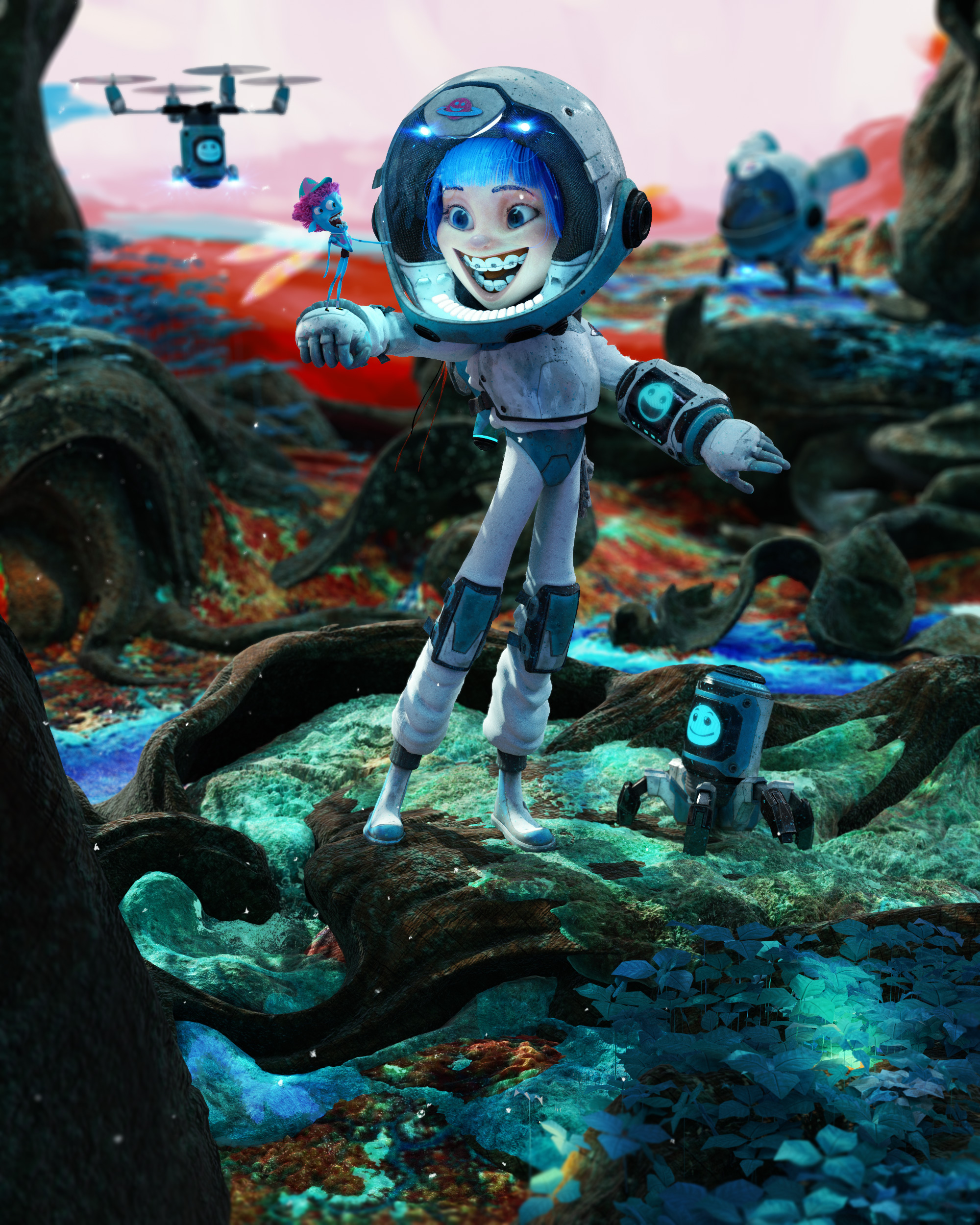 The Space Kid 3d art