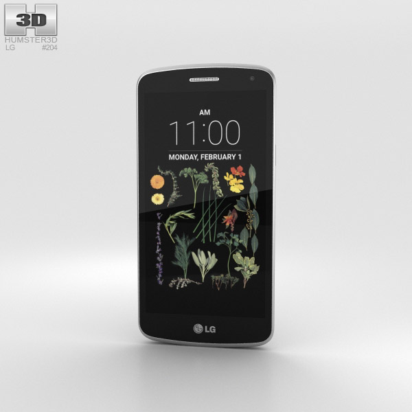 LG K5 Silver 3D model