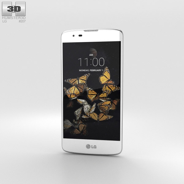 LG K8 White 3D 모델 