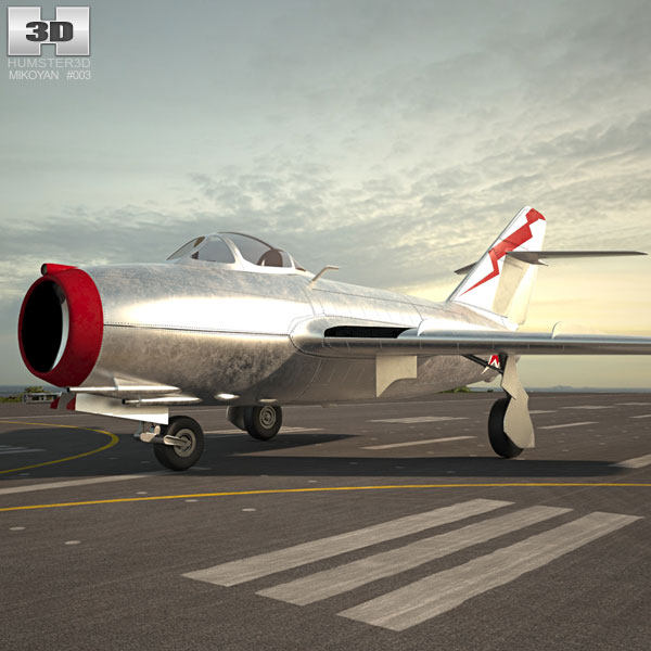 Mikoyan-Gurevich MiG-15 3D model
