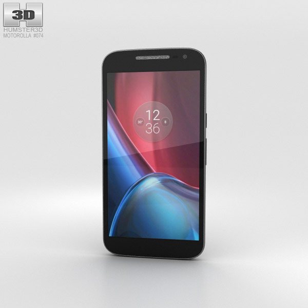 Motorola Moto G4 黒 3Dモデル