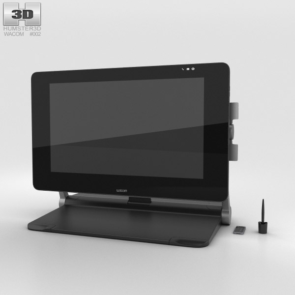 Wacom Cintiq 27QHD Touch Graphics Tablet 3D model