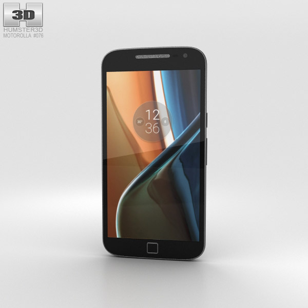 Motorola Moto G4 Plus 黒 3Dモデル