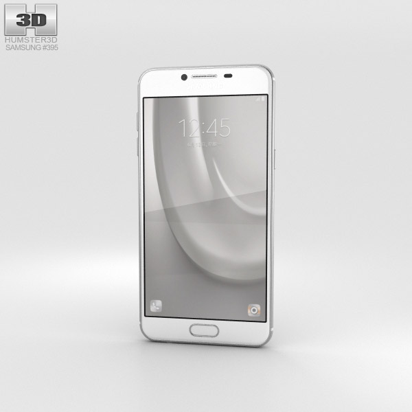 Samsung Galaxy C7 Silver Modèle 3D