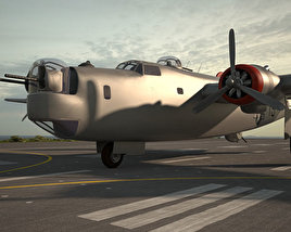 Consolidated B-24 Liberator 3D model