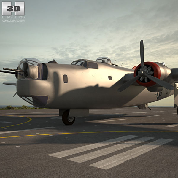Consolidated B-24 Liberator 3D model