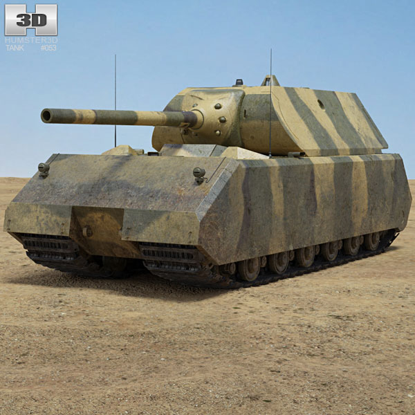 Panzerkampfwagen VIII Maus Modèle 3D