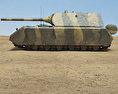 Panzer VIII Maus Modello 3D vista laterale