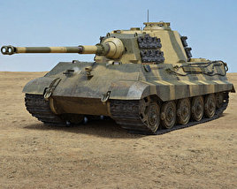 Танк Тигр II 3D модель
