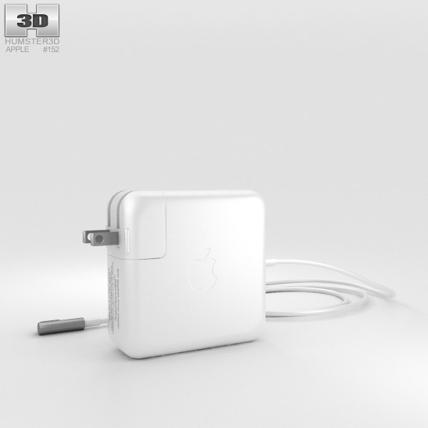 Apple 60W MagSafe Блок живлення 3D модель