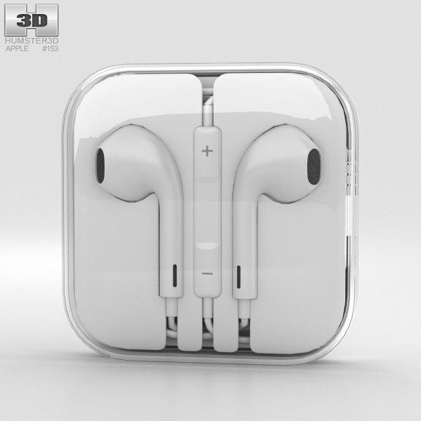 Apple EarPods 3D-Modell