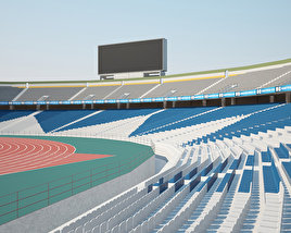 Azadi Stadium 3D model