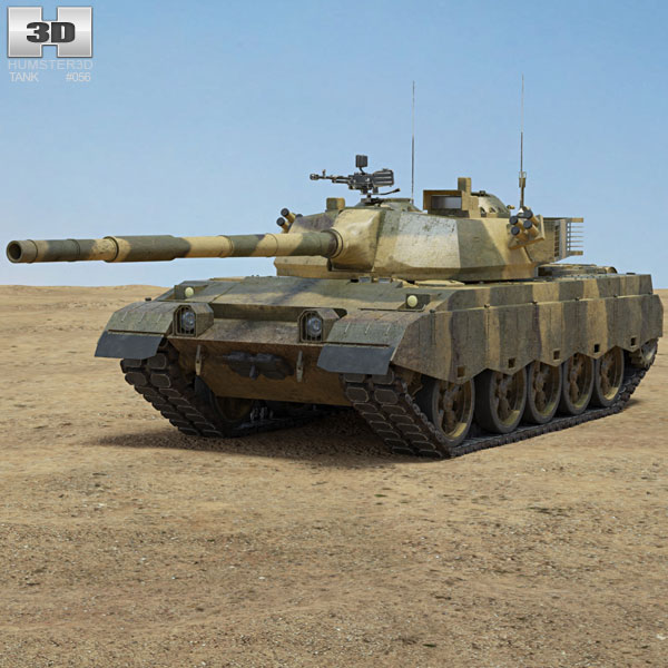 Al-Zarrar Tank 3D model