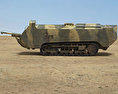 Saint-Chamond Tank 3D 모델  side view