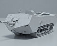 Сен-Шамон танк 3D модель clay render