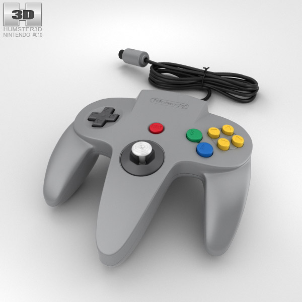 Nintendo 64 Controller 3D model