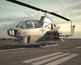 Bell AH-1 Cobra Modèle 3D