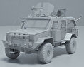 RG-32 Scout 3D-Modell clay render