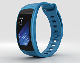 Samsung Gear Fit 2 Blue 3D模型