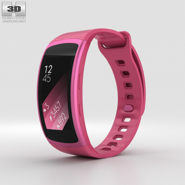 Samsung Gear Fit 2 Pink 3D model