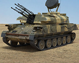3D model of ZSU-23-4 Shilka