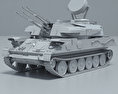 ZSU-23-4 Shilka Modelo 3d argila render