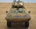 V-150 Commando Armored Car Modello 3D vista frontale