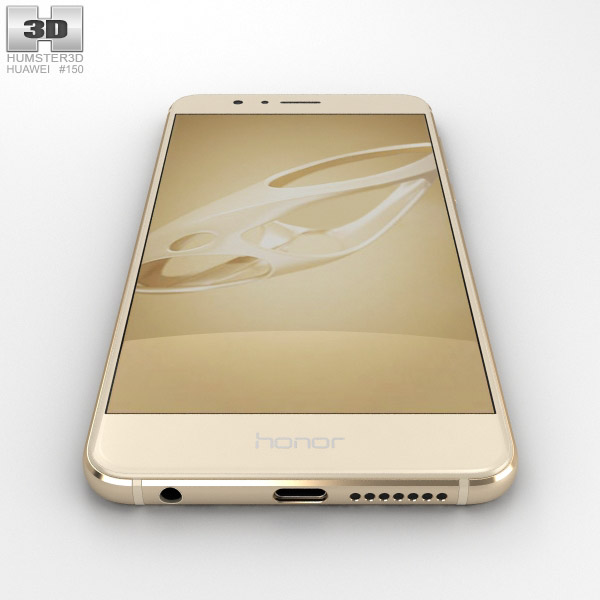 Huawei Honor 8 Sunrise Gold 3Dモデル download