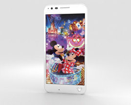 LG Disney Mobile on Docomo DM-02H White 3D model