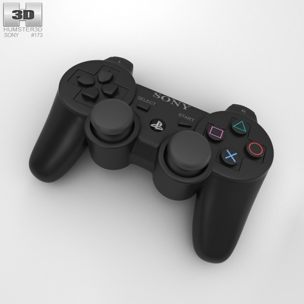 Sony PlayStation 3 游戏控制器 3D模型
