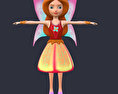 Fairy Character low poly Modello 3D gratuito