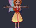 Fairy Character low poly Modello 3D gratuito