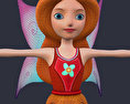 Fairy Character low poly Kostenloses 3D-Modell